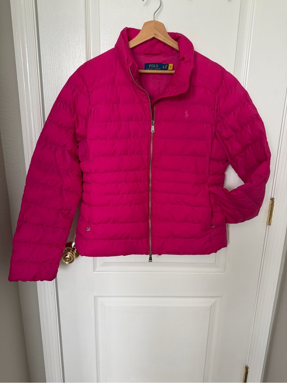 Polo by Ralph Lauren Vibrant Pink Quilted Packable Puffer